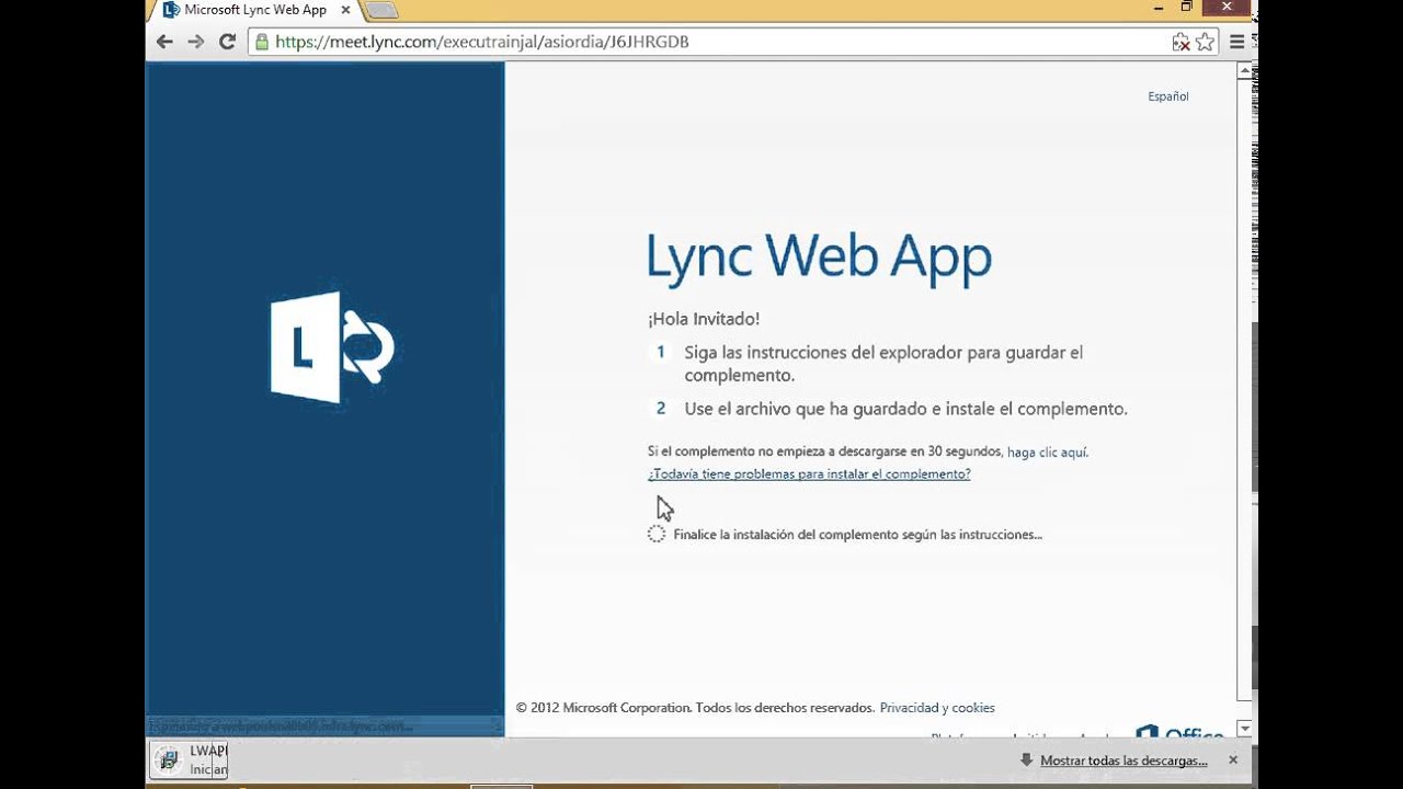 The Lync Web App In Mac Not Working